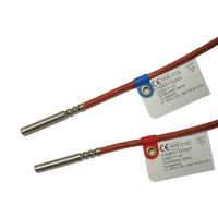 Pereche termorezistente sertizate PT 1000, lungime de imersie: 85 mm, Dia 5,2 mm, lungime cablu 2 ml